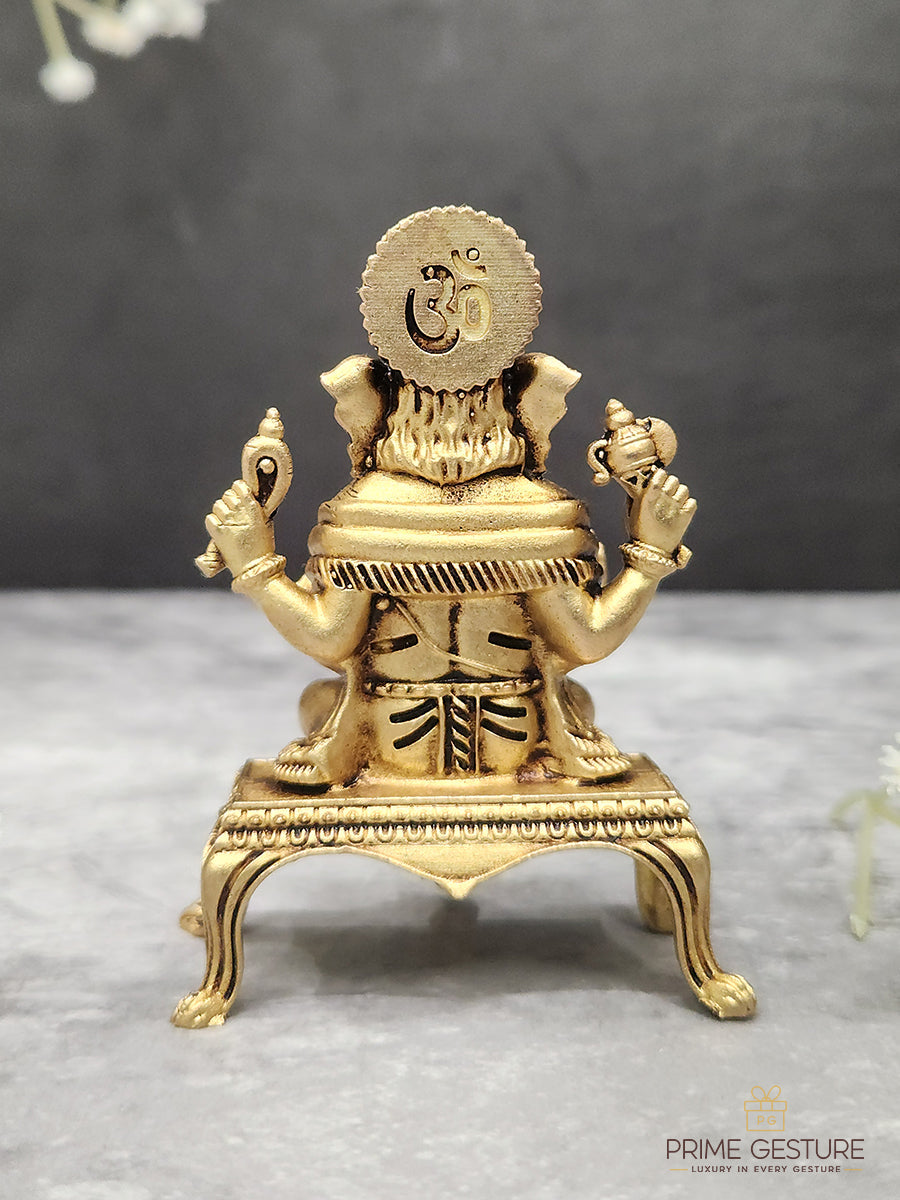 Brass Ganesh Ji Auspicious Idol
