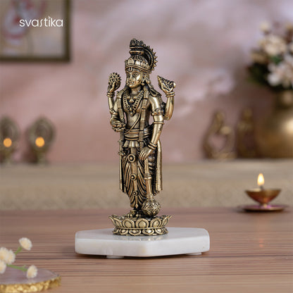Brass Standing Lord Vishnu Murti (6 Inch)