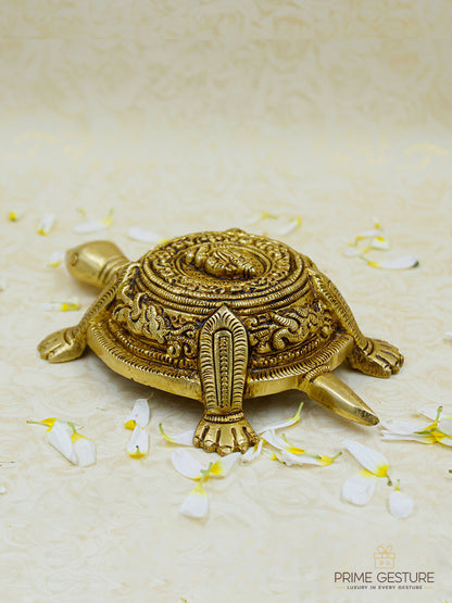 Pure Brass Vastu Tortoise Idol
