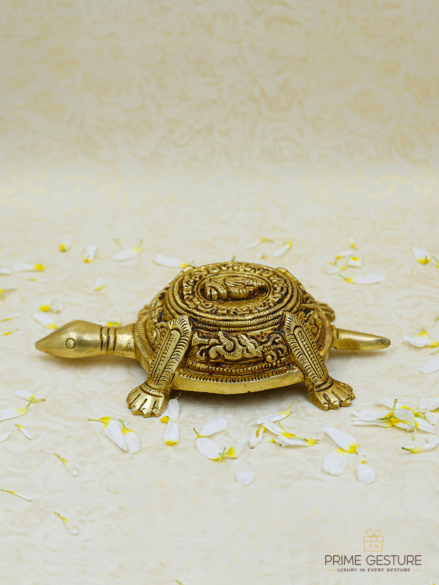 Pure Brass Vastu Tortoise Idol