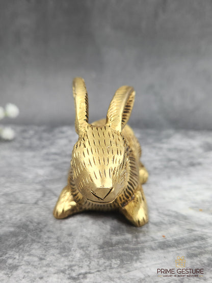Delightful Brass Mini Rabbit Idol