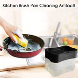 2 In 1 Soap Dispenser For Dishwasher Liquid Holder Liquid Dispenser Through Pump (1 Pc)