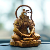 Pavan Sut Hanuman Ji — The Road Guardian | Pure White Finish | Car Dashboard Idol