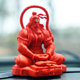 Pavan Sut Hanuman Ji — The Road Guardian | Copper Gold Finish | Car Dashboard Idol