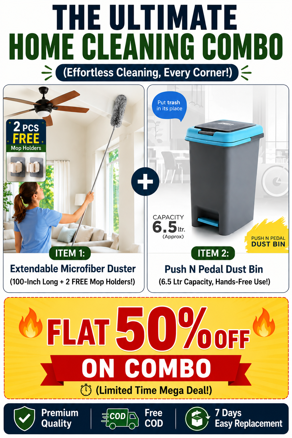 2-in-1 Home Cleaning Combo