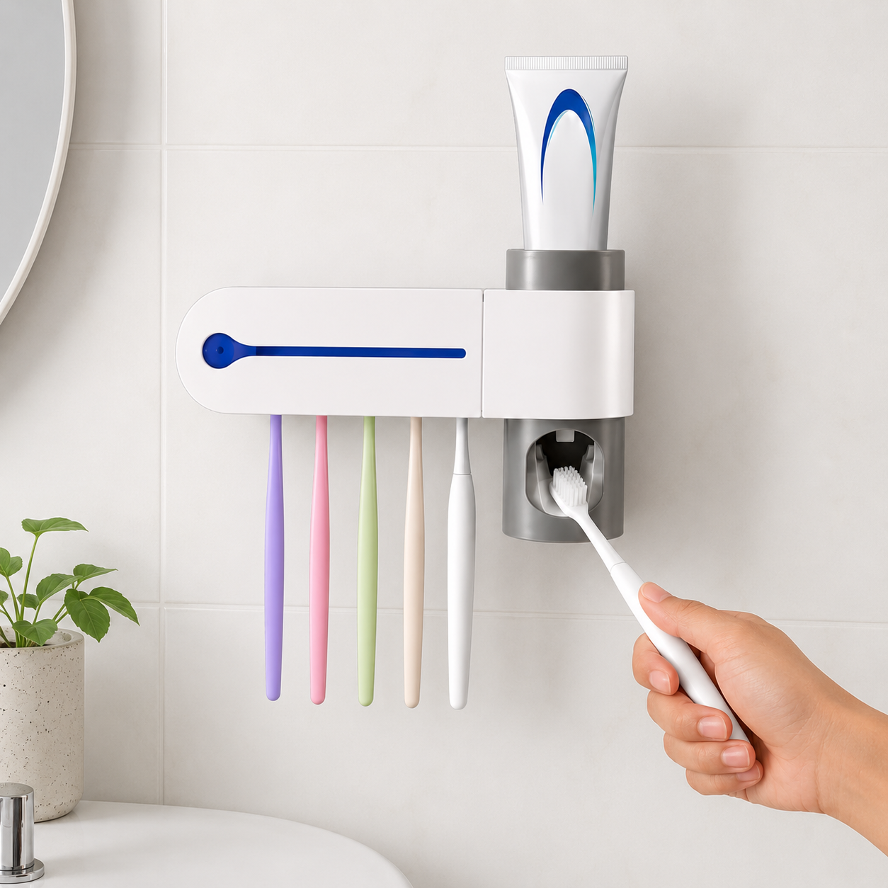 UV Toothbrush Sterilizer Holder