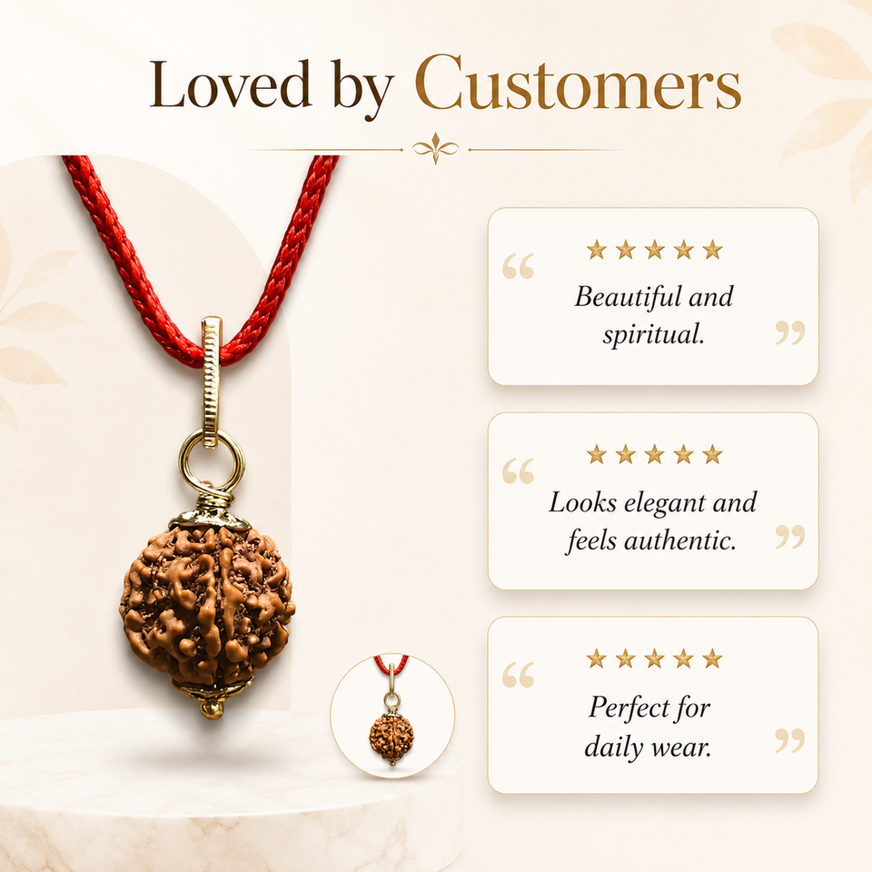 5 Mukhi Rudraksha pendent