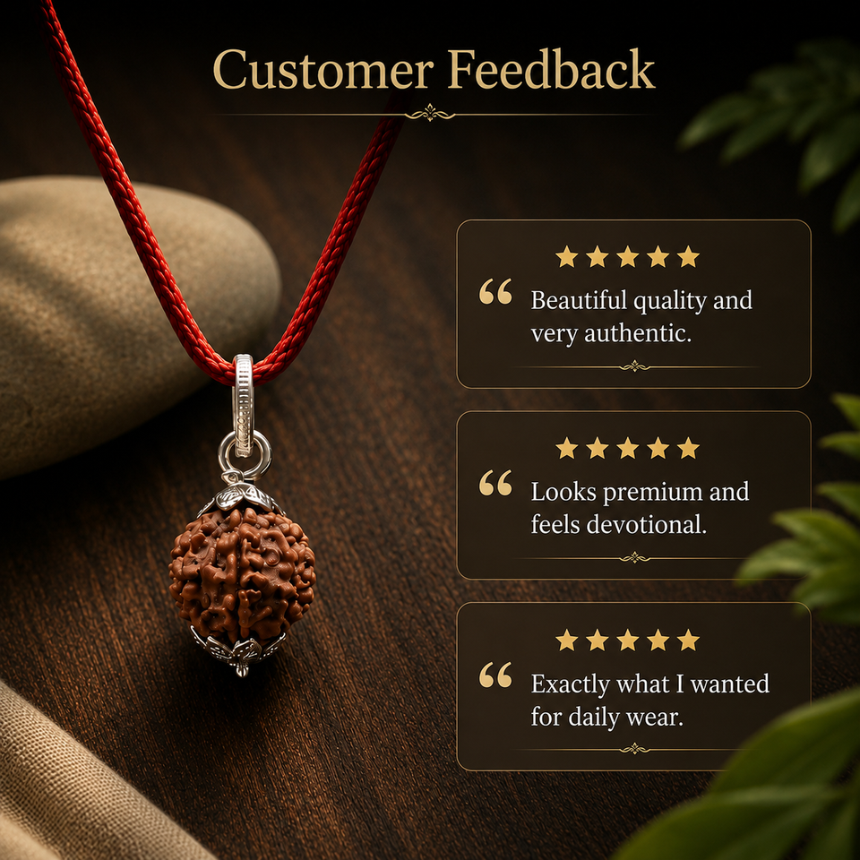 7 Mukhi Rudraksha Pendent