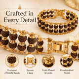 5 Mukhi Double layer with Single layer Rudraksha bracelet combo
