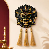 Kirtimukh  Wall Hanging |  Black | With Tassel