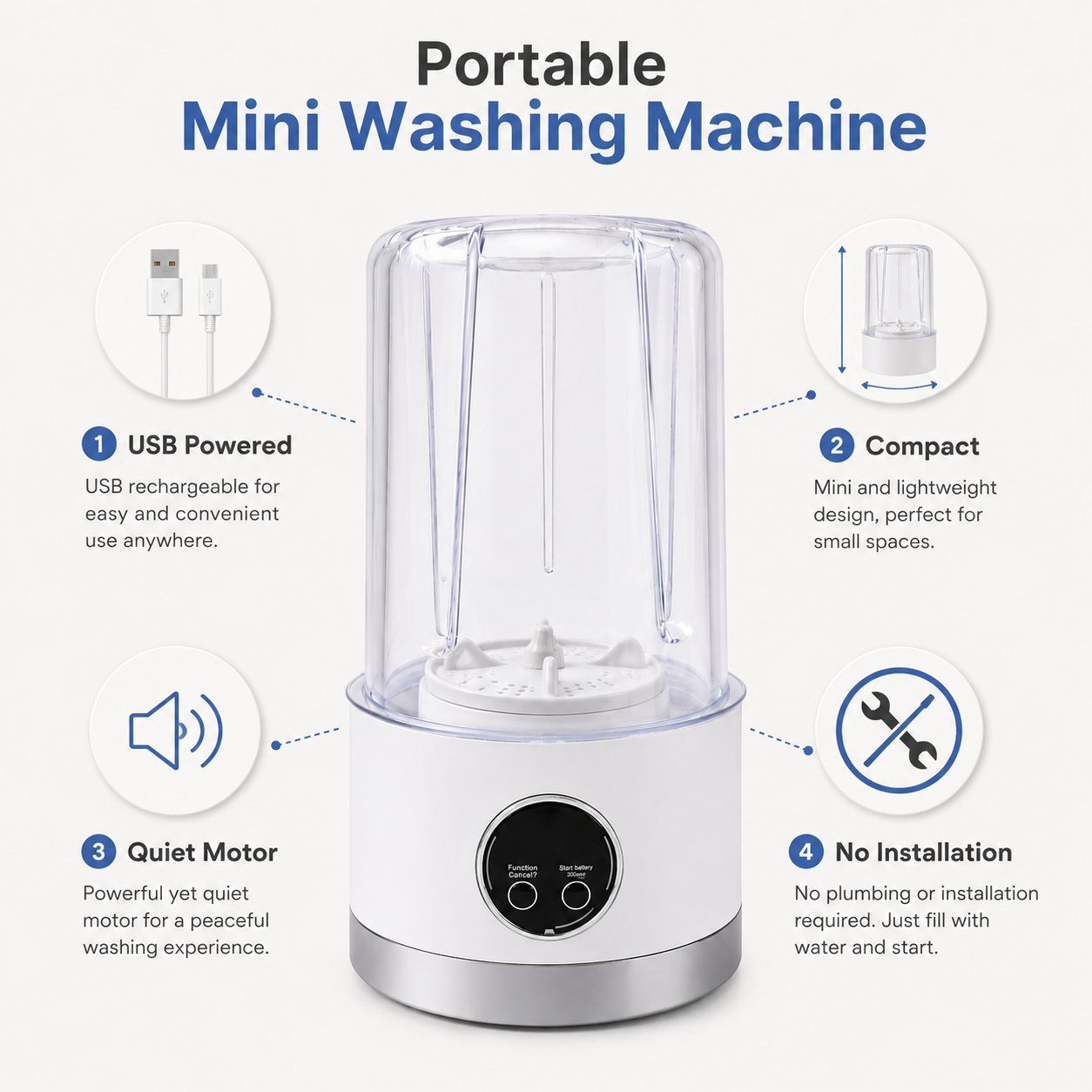 Portable Mini Washing Machine