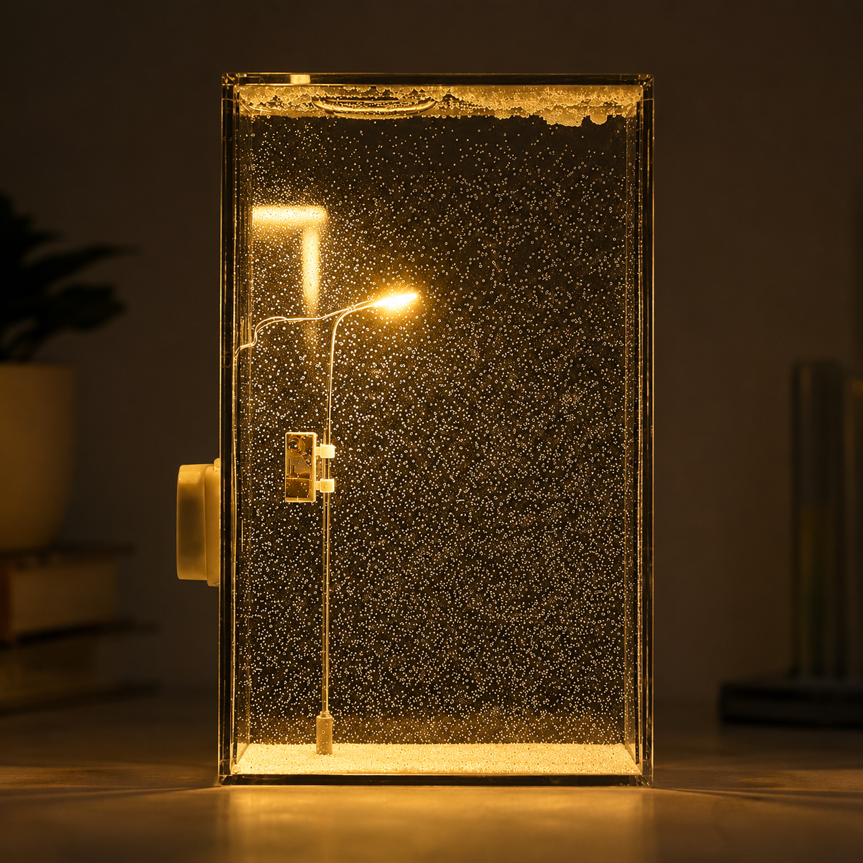 DIY Snowy Street LED Lamp