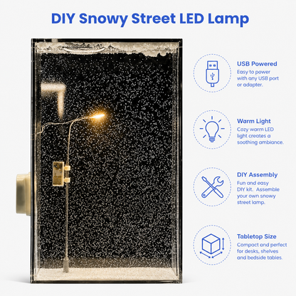 DIY Snowy Street LED Lamp