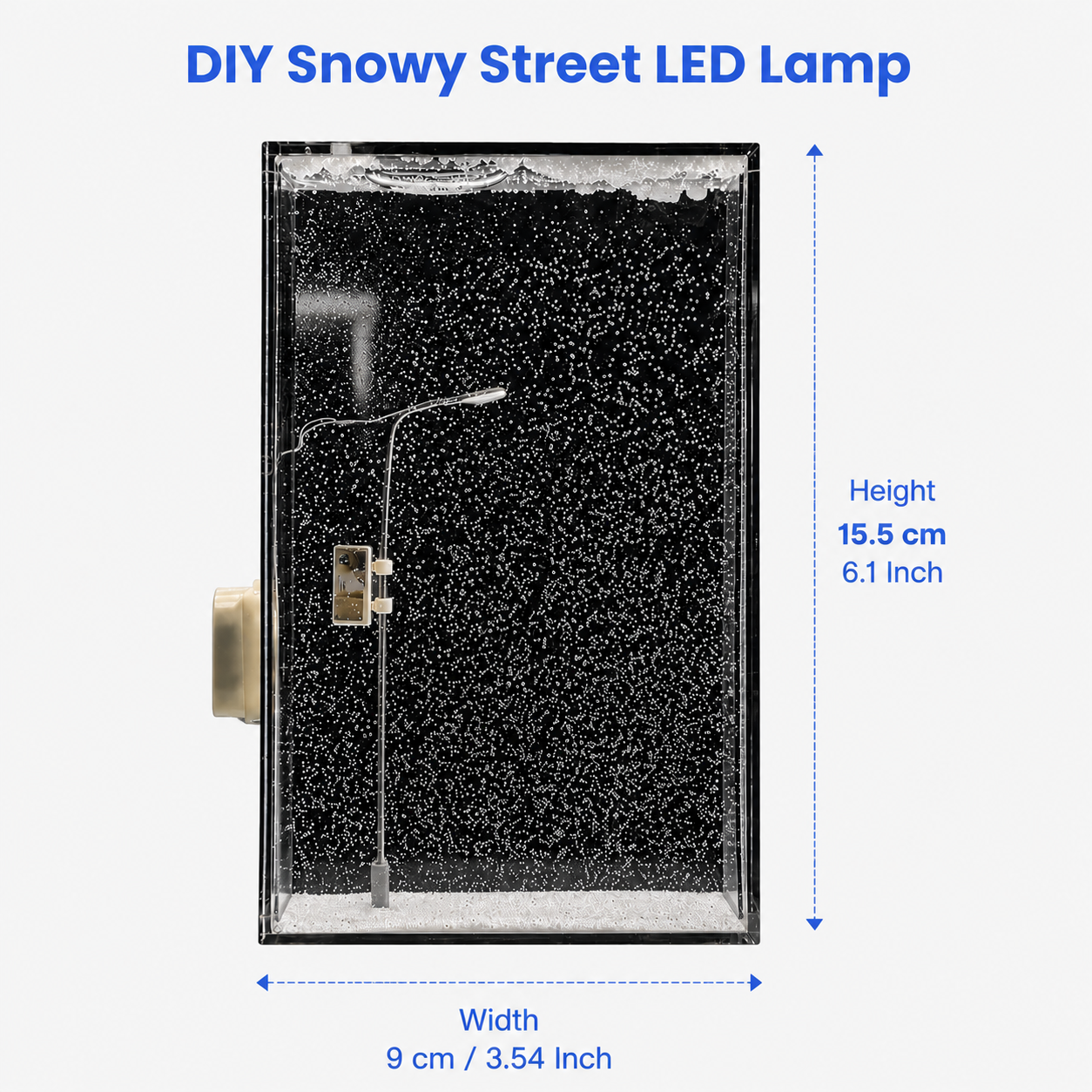 DIY Snowy Street LED Lamp