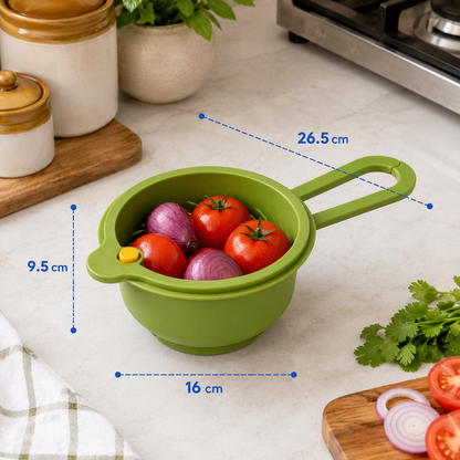 2-in-1 Collapsible Kitchen Strainer & Basket