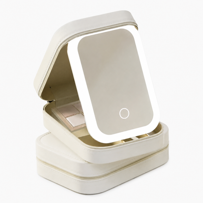 Cosmetic Organizer with LED Mirror