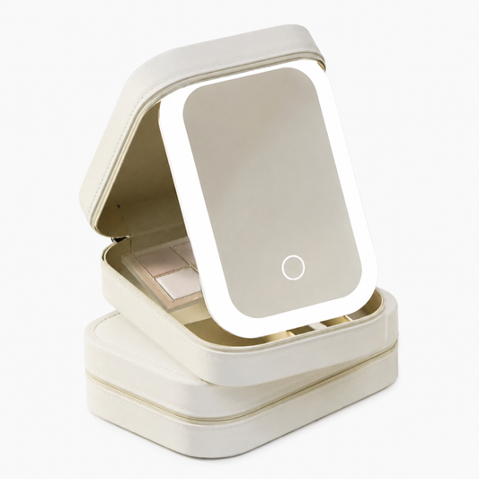 Cosmetic Organizer with LED Mirror