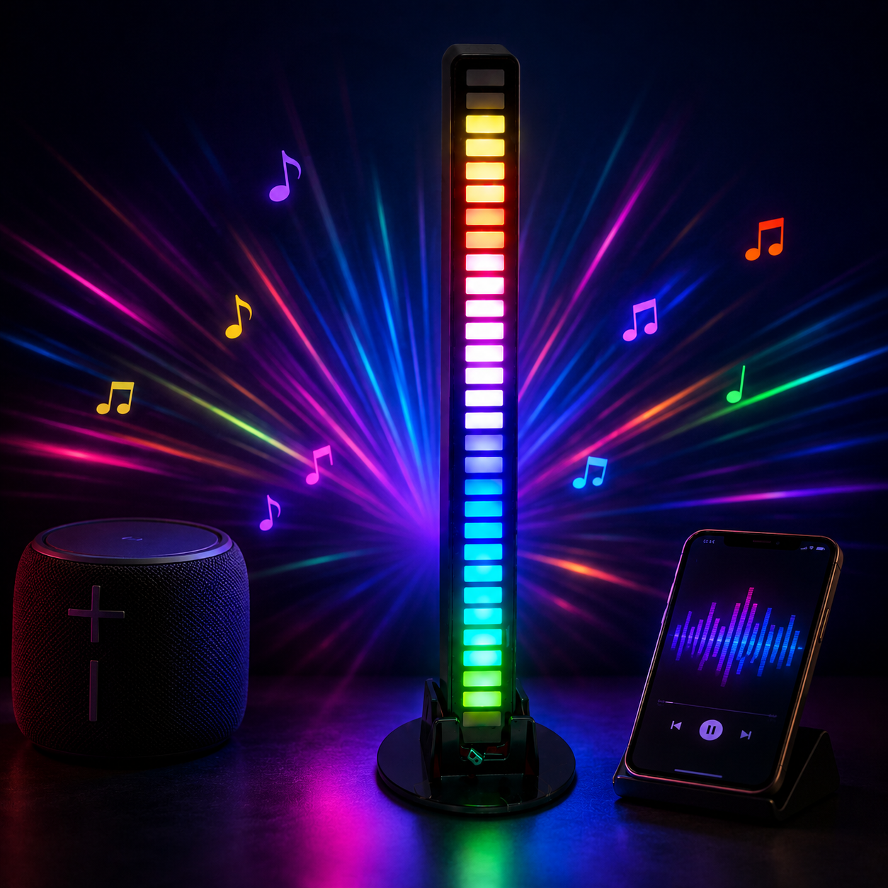 Smart RGB Music-Reactive Sound Bar