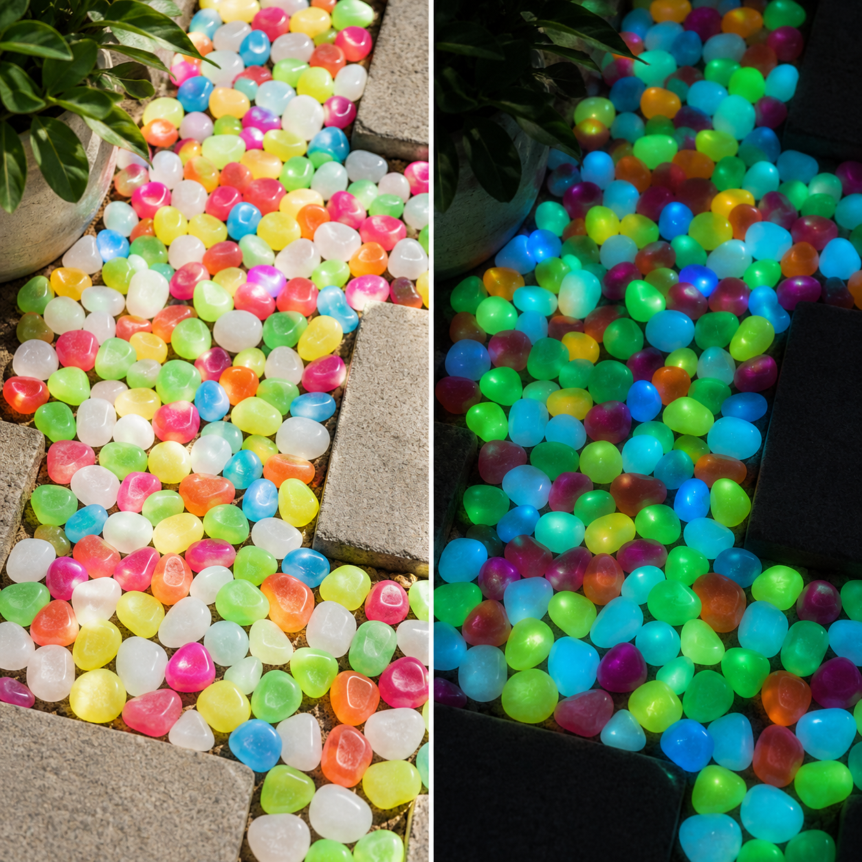 Glow in the Dark Garden Rocks (Pack of 100)