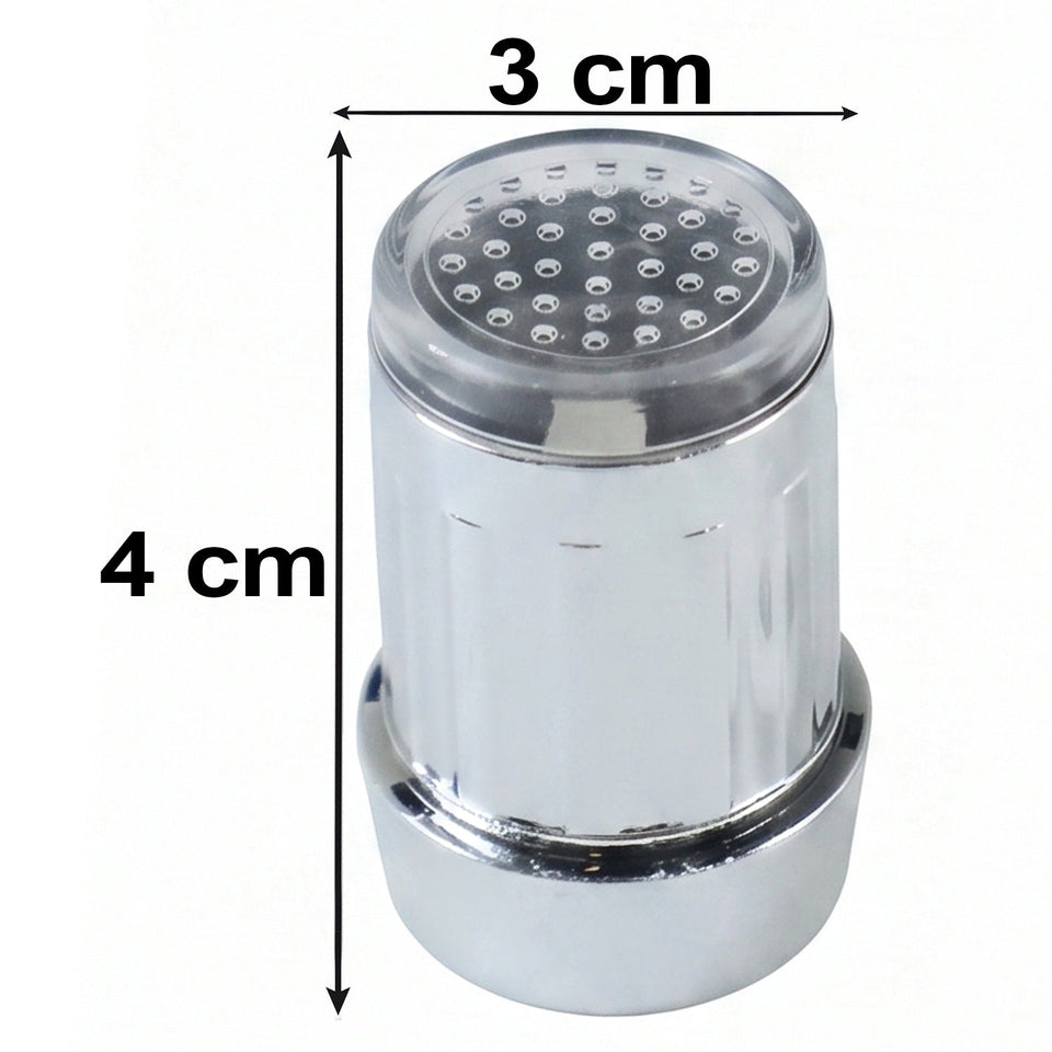 Led Light Dual Flow Faucet Tap Adapter With Splash Filter Aerator For Kitchen Sink (1 Pc)