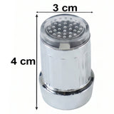 Led Light Dual Flow Faucet Tap Adapter With Splash Filter Aerator For Kitchen Sink (1 Pc)