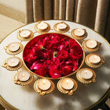 Aesthetic Floral Urli With Diya