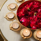 Aesthetic Floral Urli With Diya