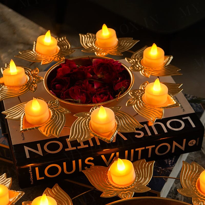 Astounding Lotus Diya Urli
