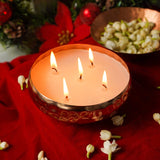 Copper Finish Luxury Scented Candle Urli
