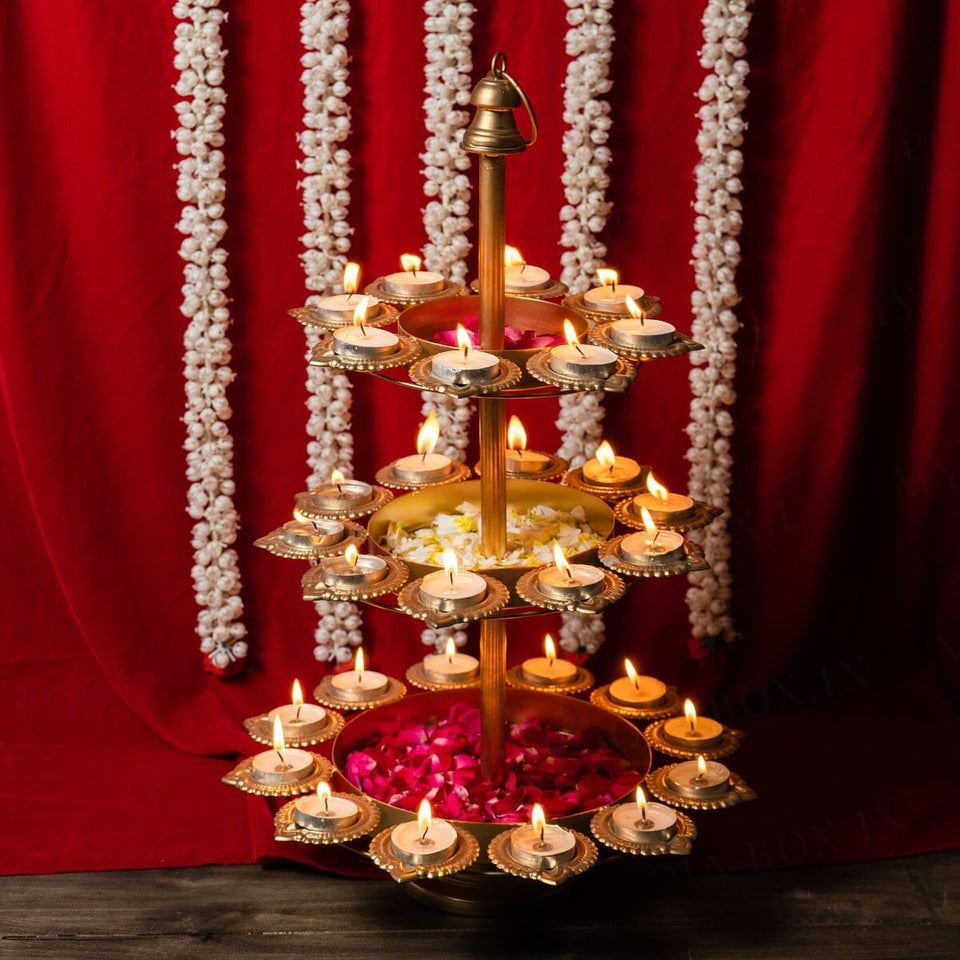 Exquisite Layer Diya Urli Stand