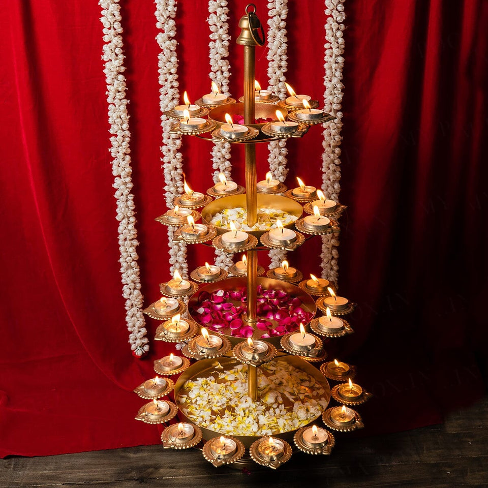 Exquisite Layer Diya Urli Stand