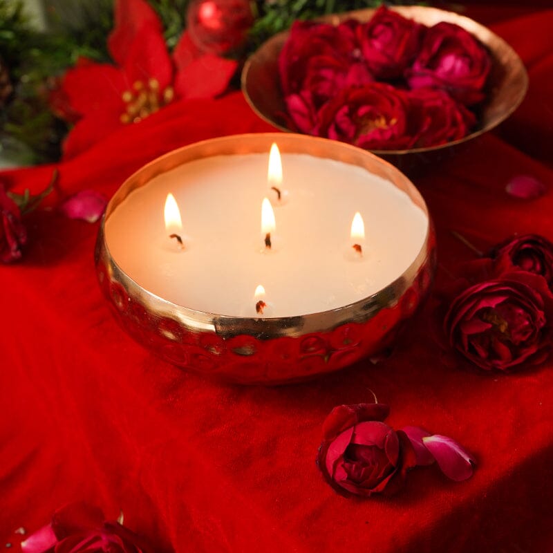 Copper Finish Luxury Scented Candle Urli