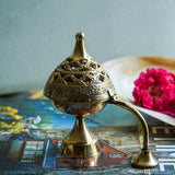 Handcrafted Mini Brass Chirag Dhuni/Fumer