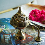Handcrafted Mini Brass Chirag Dhuni/Fumer