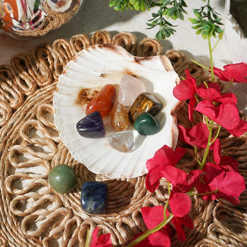 9 Powerful Healing Crystals Tumble Stone Set