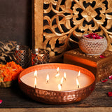 Copper Finish Luxury Scented Candle Urli