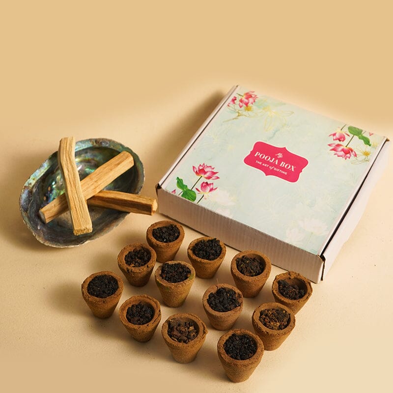 Sambrani Havan Cups Guggal Dhoop (Pack of 12)