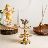 Handcrafted Brass Peacock Diya