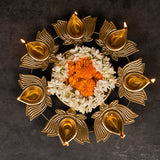 Astounding Lotus Diya Urli