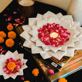 Exquisite Floral Marble Urli