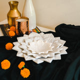 Exquisite Floral Marble Urli