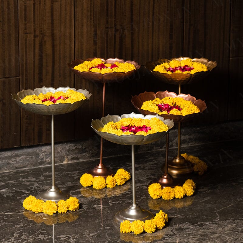 Stunning Gold Urli with Stand