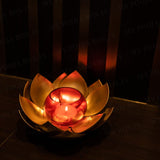Handcrafted Lotus T-Light Candle Holder