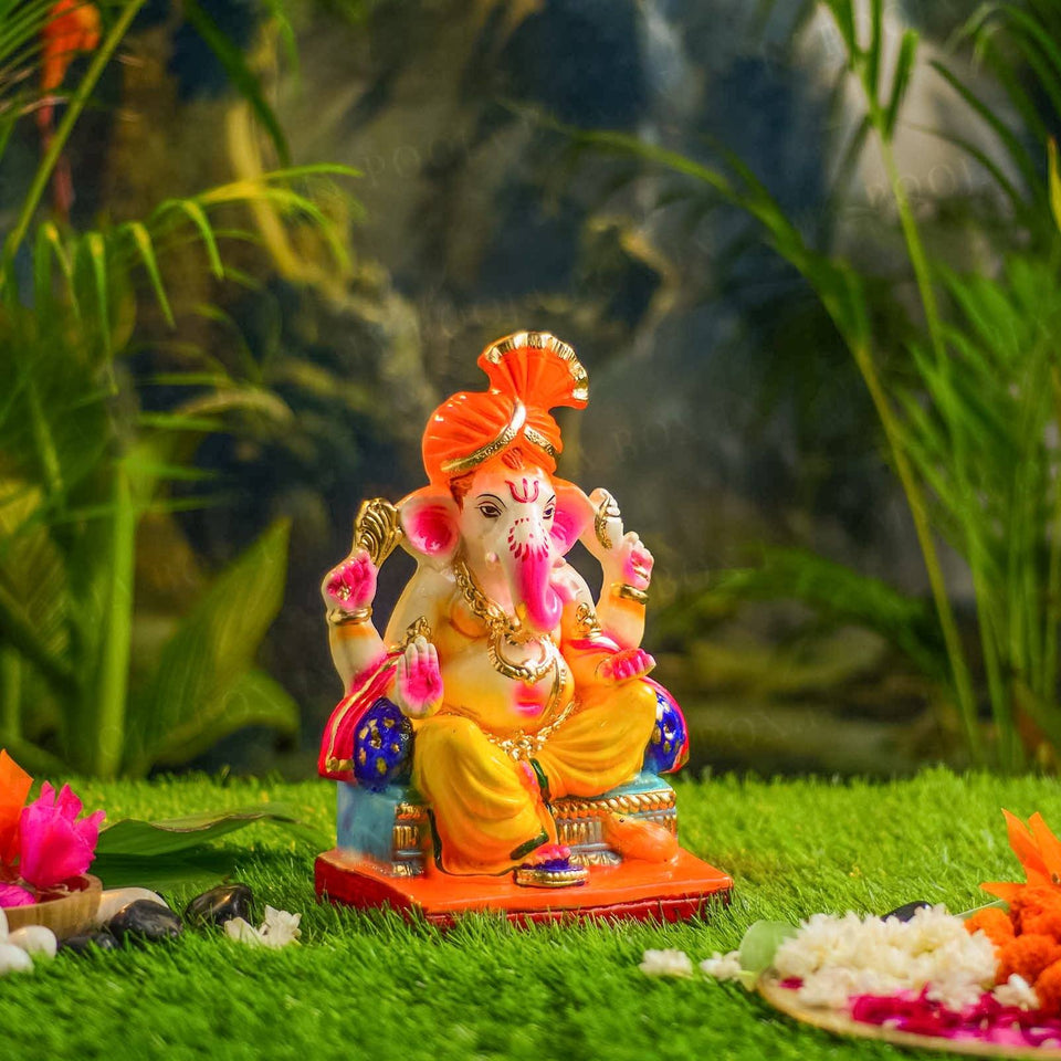 1FEET Lalbaugcha Raja Eco-Friendly Ganpati | Plant-A-Ganesha