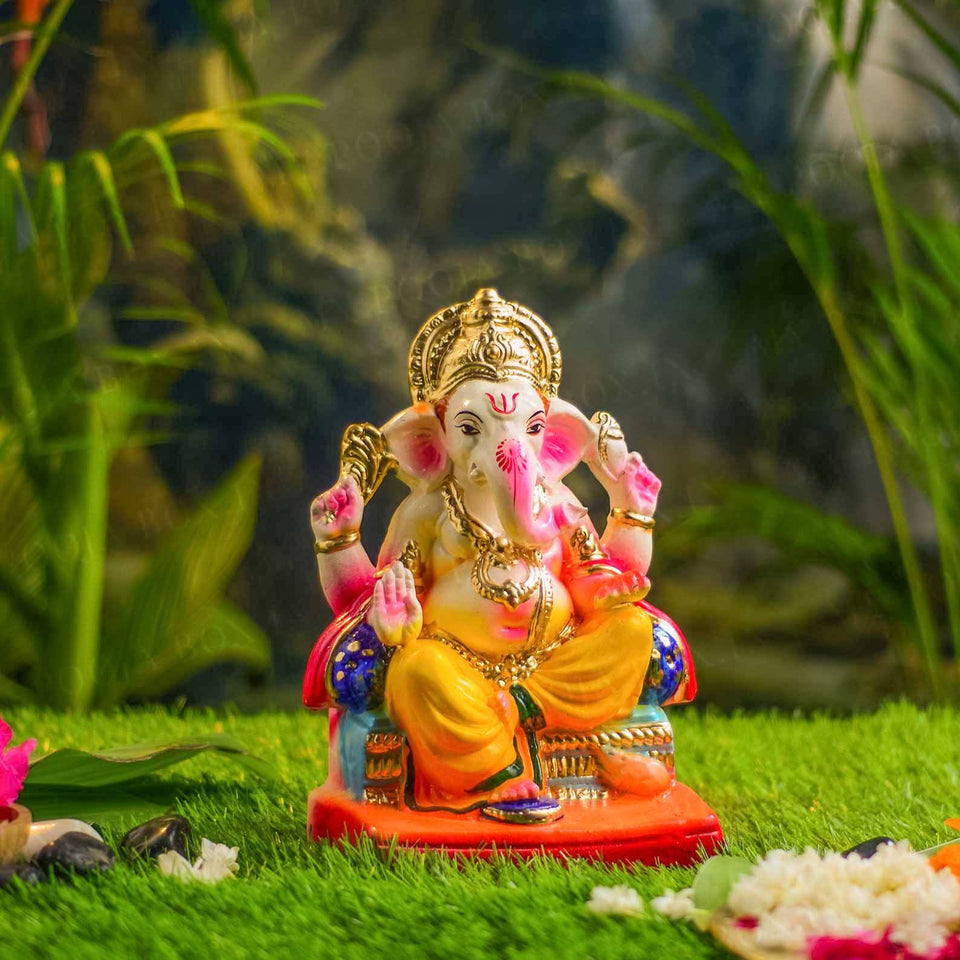 10INCH Lalbaugcha Raja Eco-Friendly Ganpati | Plant-A-Ganesha
