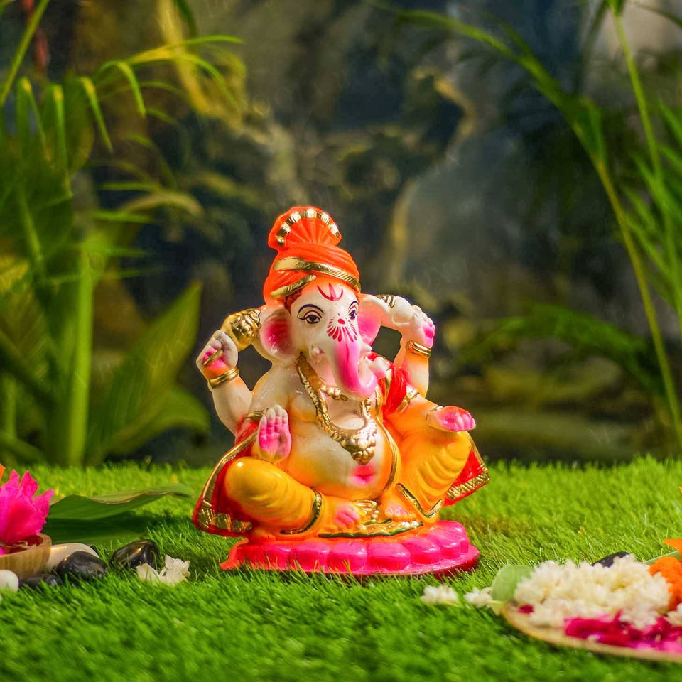 10INCH Pagdi Eco-Friendly Ganpati | Plant-A-Ganesha