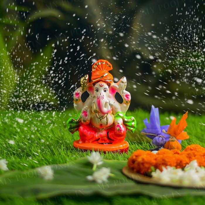 6INCH Manomay Eco-Friendly Ganpati | Plant-A-Ganesha