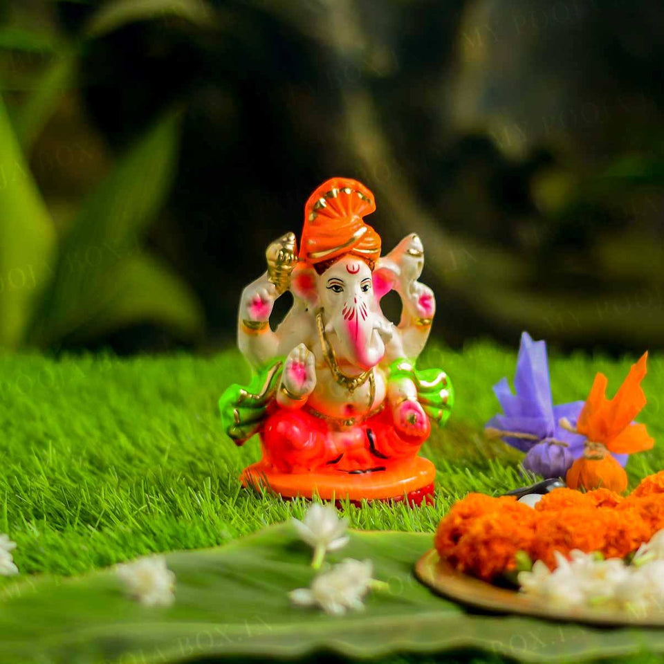 6INCH Manomay Eco-Friendly Ganpati | Plant-A-Ganesha