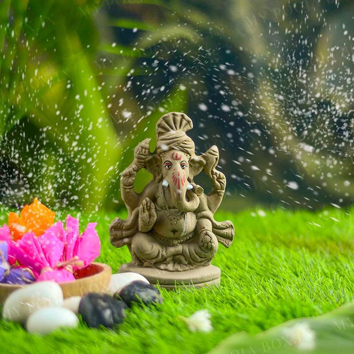 6INCH Manomay Eco-Friendly Ganpati | Plant-A-Ganesha