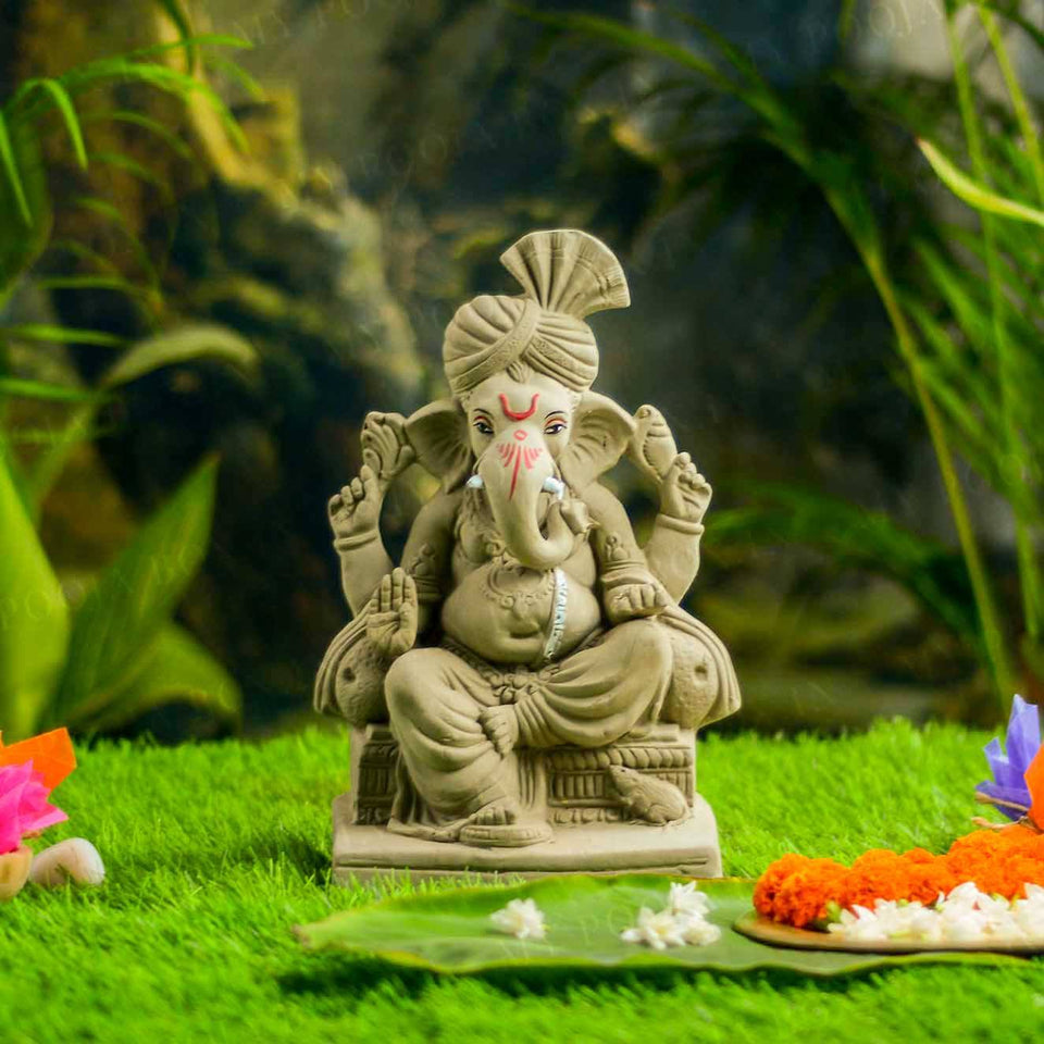 1FEET Lalbaugcha Raja Eco-Friendly Ganpati | Plant-A-Ganesha